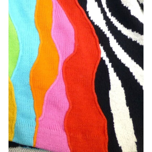 Wild Zebra Print Jacket With Sequins & Flower Power Design Options XL - Picture 11 of 11